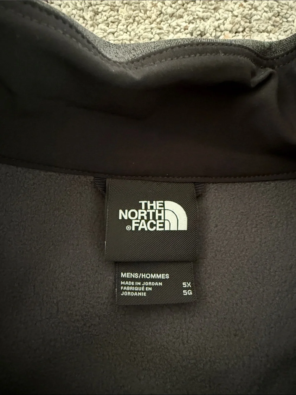 The North Face Men's Big Apex Bionic 3 Jacket Gray 5X NEW